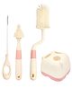 FunBlast Baby Bottle Cleaning Brush Set with Stand - Pink
