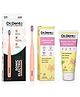 Dr.Dento Neo Electric Toothbrush with Vanilla Icey Mint Toothpaste (125g) | Battery Powered | Ergonomic Design | Soft Bristles | Includes Replacement Brush Head & Manual