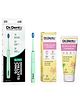 Dr.Dento Ultra Sonic White Electric Toothbrush with Vanilla Icey Mint Toothpaste (125g) | Waterproof Design | Ergonomic Grip | Smart Timer | Vegan Ingredients