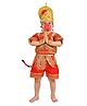 BookMyCostume Gota Lace Embellished Lord Hanuman Costume Set - Red & Golden