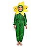 BookMyCostume Full Sleeves Flower Costume Set - Green & Yellow