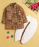 Jeet Ethnics Cotton Blend Full Sleeves Floral Printed Dhoti Kurta Set - Multi Colour