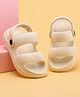 Pine Kids Solid Clogs With Back Strap - Beige