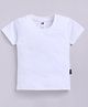 Nottie Planet Cotton Half Sleeves Solid Tee - White