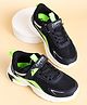 ABROS Colour Blocked Lace Up Shoes - Black & Green