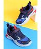ABROS Colour Blocked  Velcro Closure Shoes - Navy Blue & Red