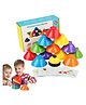 Azhari Stacking Bowl Toy, Stacking Game Toy - 6 Stacking Bowls with Bell, 25 Cards, Stacking Game, Montessori Sensory Toy for kids Color May Vary