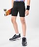 Pine Active Premium Knit Ultra Comfort Super Stretch Aero Soft Solid Cycling Shorts - Black