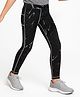 Pine Active Knit Full Length Super Stretch Printed Leggings - Black