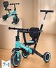 Babyhug 7 in 1 Baby Cycle Tricycle with Adjustable Parent Handle - Aqua Blue