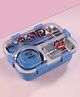 Disney by Gluman TRIO lunch Box With Spiderman Print - Blue- Steel Lunch Box