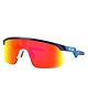 OAKLEY Colour Blocked Rectangle Shaped Sunglasses - Blue
