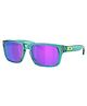 OAKLEY Solid UV Protected Rectangle Sunglasses - Blue & Green