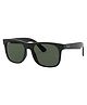 Ray-Ban Solid Round Shaped Uv Protected Sunglasses - Black