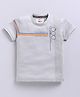 Tacos Cotton Knit Half Sleeves Lets Do Something Epic Text Printed Tee - Light Grey