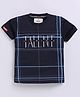 Tacos  Cotton Knit Half Sleeves Talent Text Printed Tee - Navy Blue