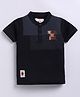 Tacos Cotton Knit Half Sleeves Never Lokk Back Text Printed Tee - Black
