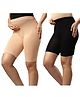 TUMMY Bamboo Cotton Pack Of 2 Solid Maternity Over Belly High Waist Body Shapers - Multi Colour