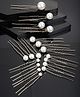 Vogue Hair Accessories Pearl Juda Hair Pins - White