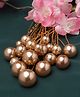 Vogue Hair Accessories Pearl Juda Hair Pins - Gold