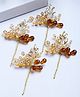 Vogue Hair Accessories Handmade Hair Pins - Gold