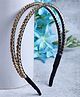 Vogue Hair Accessories Handmade Double Line Hairband Headband - Gold