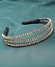 Vogue Hair Accessories Handmade Tripple Line Hairband Headband - Gold