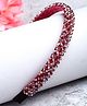 Vogue Hair Accessories Crystal Beads Hairband Headband - Maroon