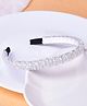 Vogue Hair Accessories Crystal Beads Hairband Headband - White
