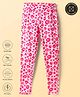 Pine Active Knit Full Length Super Stretch Printed Leggings - Pink