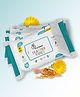 R for Rabbit Feather Aqua Wipes with Calendula Extract 10 Pieces Each  - Pack of 4