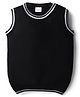 Babyhug Knit Sleeveless Solid Color Pullover Sweater Vest - Black