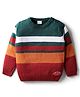 Babyhug Knit Full Sleeves Color Block Pullover Sweater - Multicolor