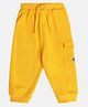 MINI KLUB Cotton Solid Joggers - Yellow