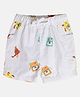 MINI KLUB Cotton Checked & Gaming Consoles Printed Shorts - White