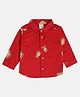 MINI KLUB Cotton Full Sleeves Sandwiches Printed Shirt - Red