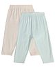 MINI KLUB Cotton Pack Of 2 Solid Pants - Pink & Blue