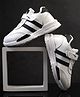 asian Colour Blocked Velcro Closure Sneakers - Beige White & Brown