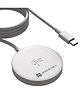 Portronics POR-2134 Quikk 15W Qi2 Certified Fast Charging Wireless Charger, Magnetic Compatible, Best for iPhone 16/15/14/13/12 Plus, Pro , Pro Max &  All Wireless  Smartphones & Earbuds (White)