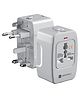 Portronics Juicemate 3 Universal Travel Adapter with 6A AC Socket Output,Universal AC Socket, All in One International Travel Fast Charging Adapter, Suitable for 200  Countries US,UK,EU,Etc(White)