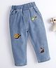 Mark & Mia Full Length Denim Jeans With Embroidery Detailing - Blue