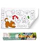 FunBlast Children DIY Coloring Paper Roll for Kids  Happy Theme