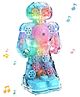 Bunie Transparent Gear Robot Toy with Flashing Lights & Sound  Blue