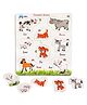 Bunie Wooden Domestic Animals Puzzles for Kids  Multicolor