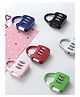 Paper Moon Password Lock for Trolley  Mini Padlock Luggage Security Password Lock, 3 Digit Combination Lock, Keyless Number Lock for Luggage (Pack of 3  Random Color & Design)