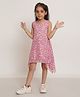 Creative Kids Sleeveless Butterfly Printed Dress - Pink