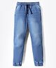 Pine Kids Denim Woven Full Length Washed Jeans - Blue