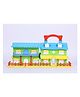Skoodle Assorted Flip N Take Dream Doll House Happy Mansion Fun Villa with Multiple Accessories - Multicolor