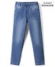 Pine Kids Woven Ankle Length Washed Denim Jeggings - Blue