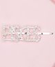 Arendelle Pisces Zodiac Designed & Rhinestone Embellished Hair Pin - Silver